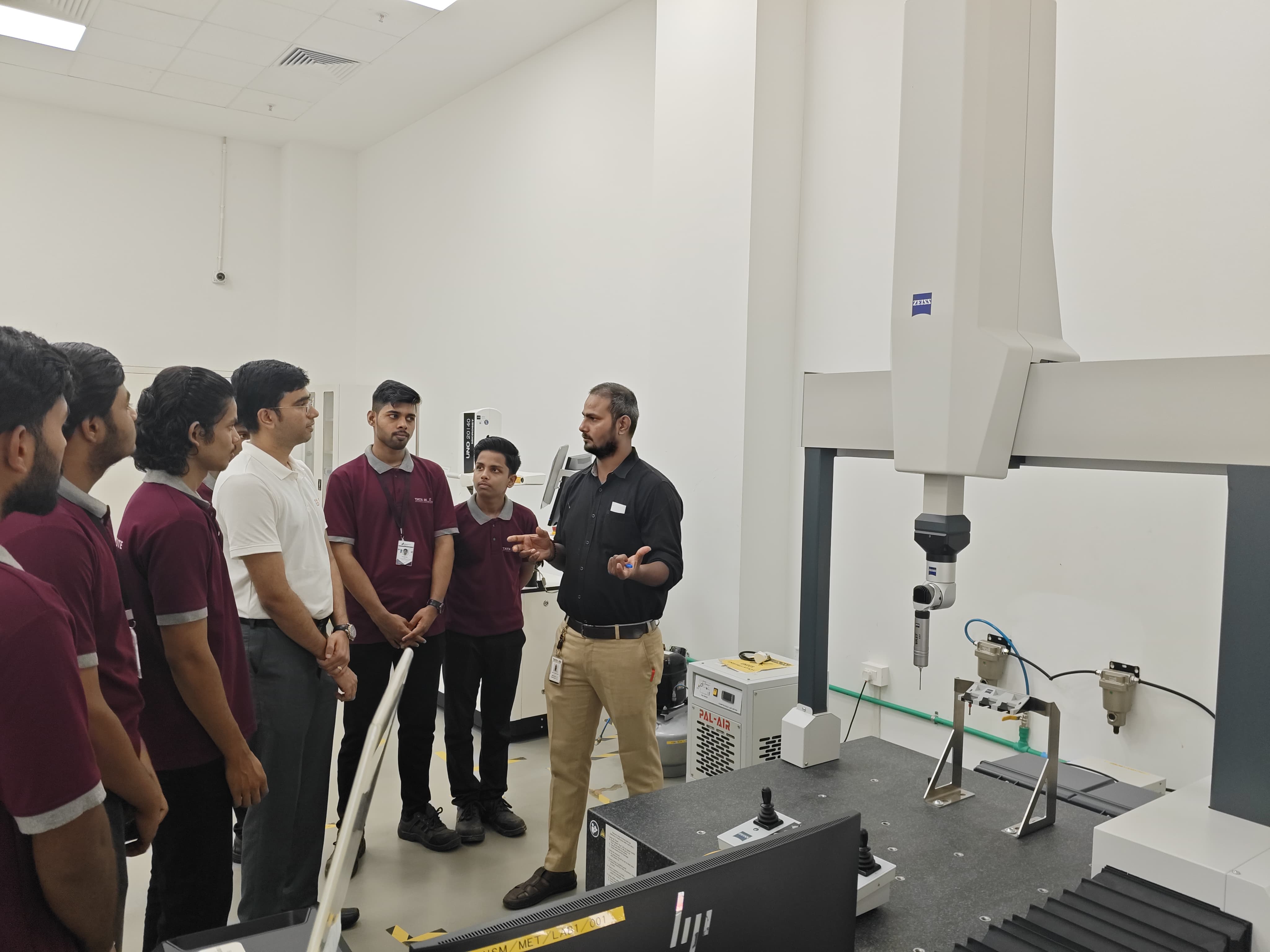 Precision measurement training with Tata IIS trainees